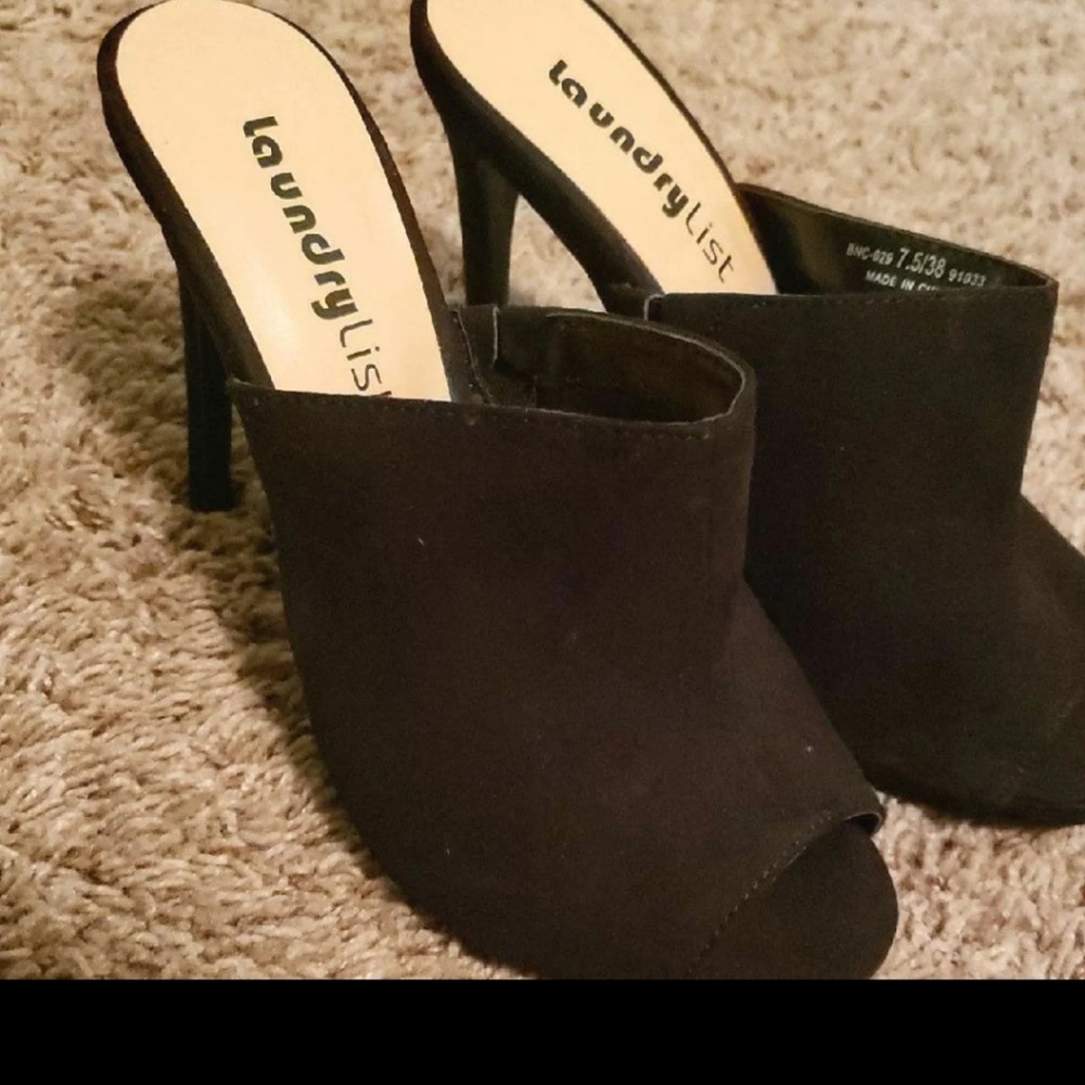 Black high heels